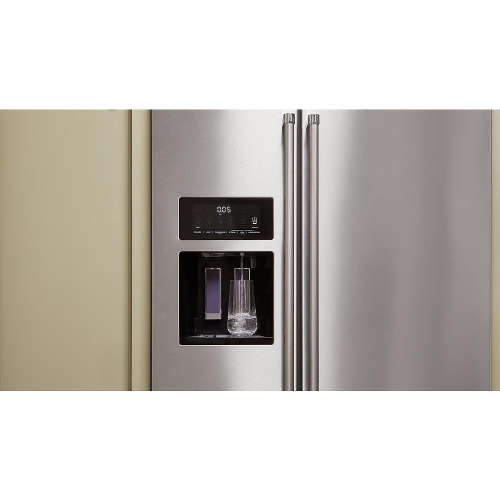 24.8 cu ft. Side-by-Side Refrigerator with Exterior Ice and Water and PrintShield™ Finish