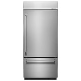 20.9 Cu. Ft. 36" Width Built-In Stainless Bottom Mount Refrigerator with Platinum Interior Design