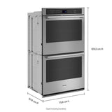 30-inch Double Wall Oven with Air Fry and Basket - 10 cu. ft.