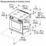 800 Series Induction freestanding range Stainless Steel