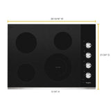 30-inch Electric Ceramic Glass Cooktop with Dual Radiant Element