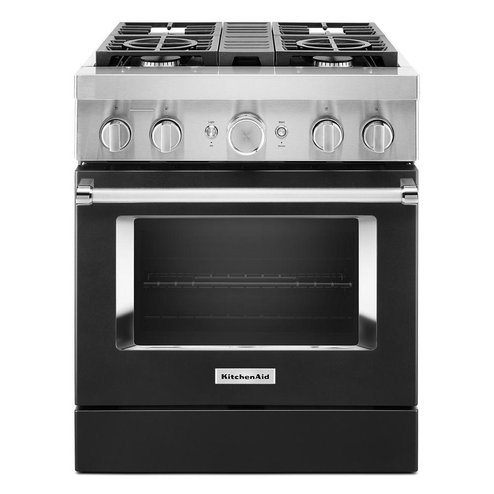 KitchenAid® 30'' Smart Commercial-Style Dual Fuel Range with 4 Burners