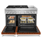 KitchenAid® 48'' Smart Commercial-Style Dual Fuel Range with Griddle