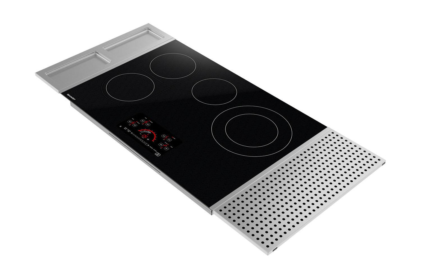 30 in. Drop-In Radiant Cooktop with Side Accessories