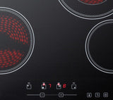 24" Wide 230v 4-burner Radiant Cooktop