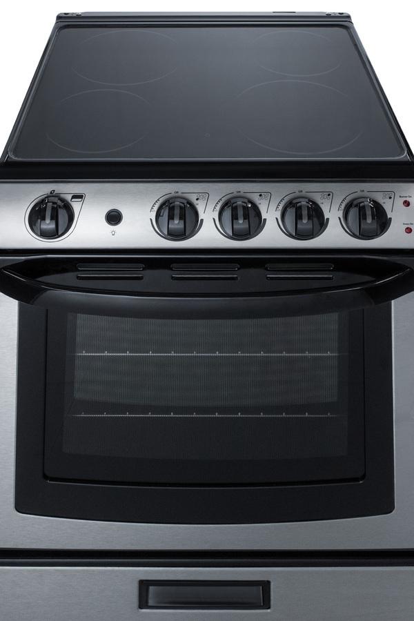 24" Wide Electric Smooth-top Range