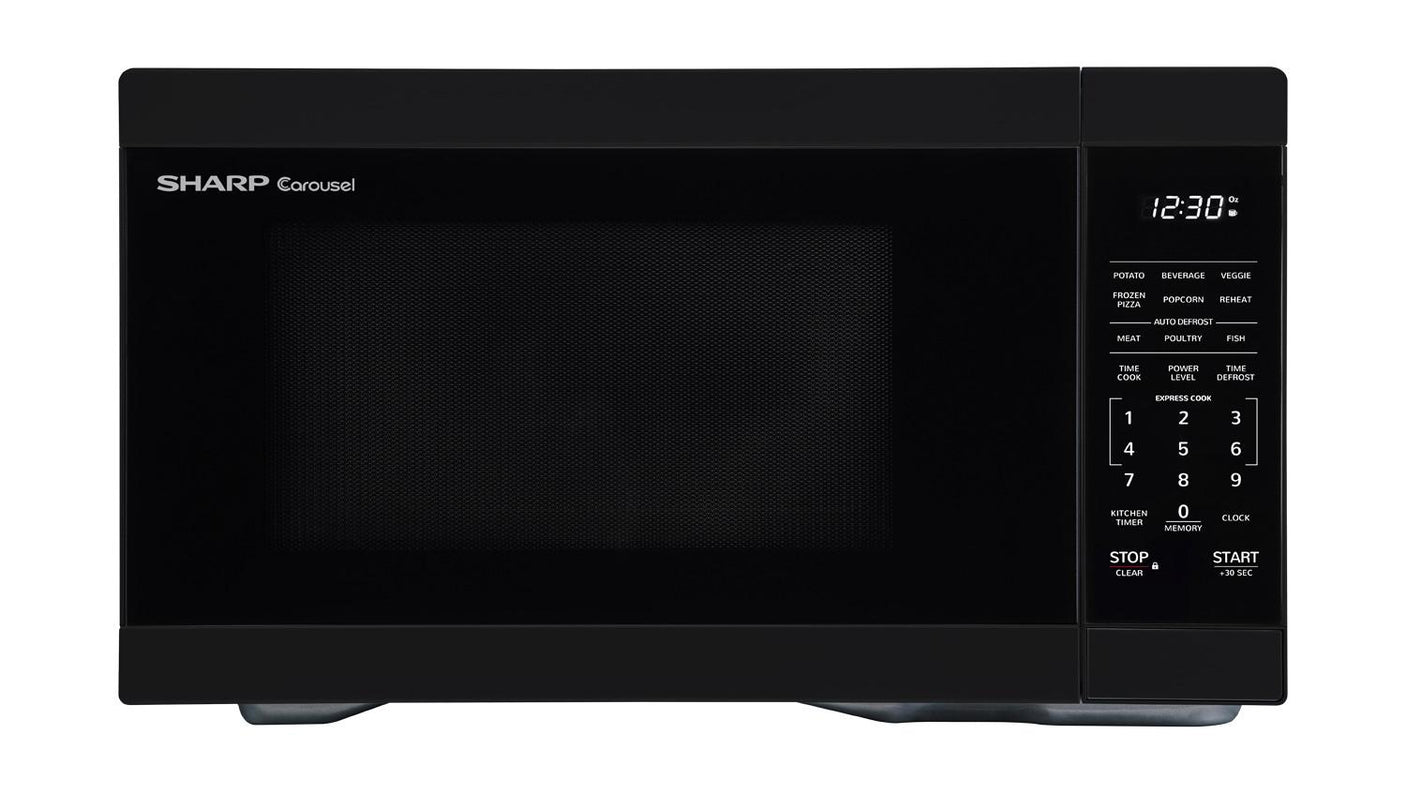 1.1 cu. ft. Black Countertop Microwave Oven