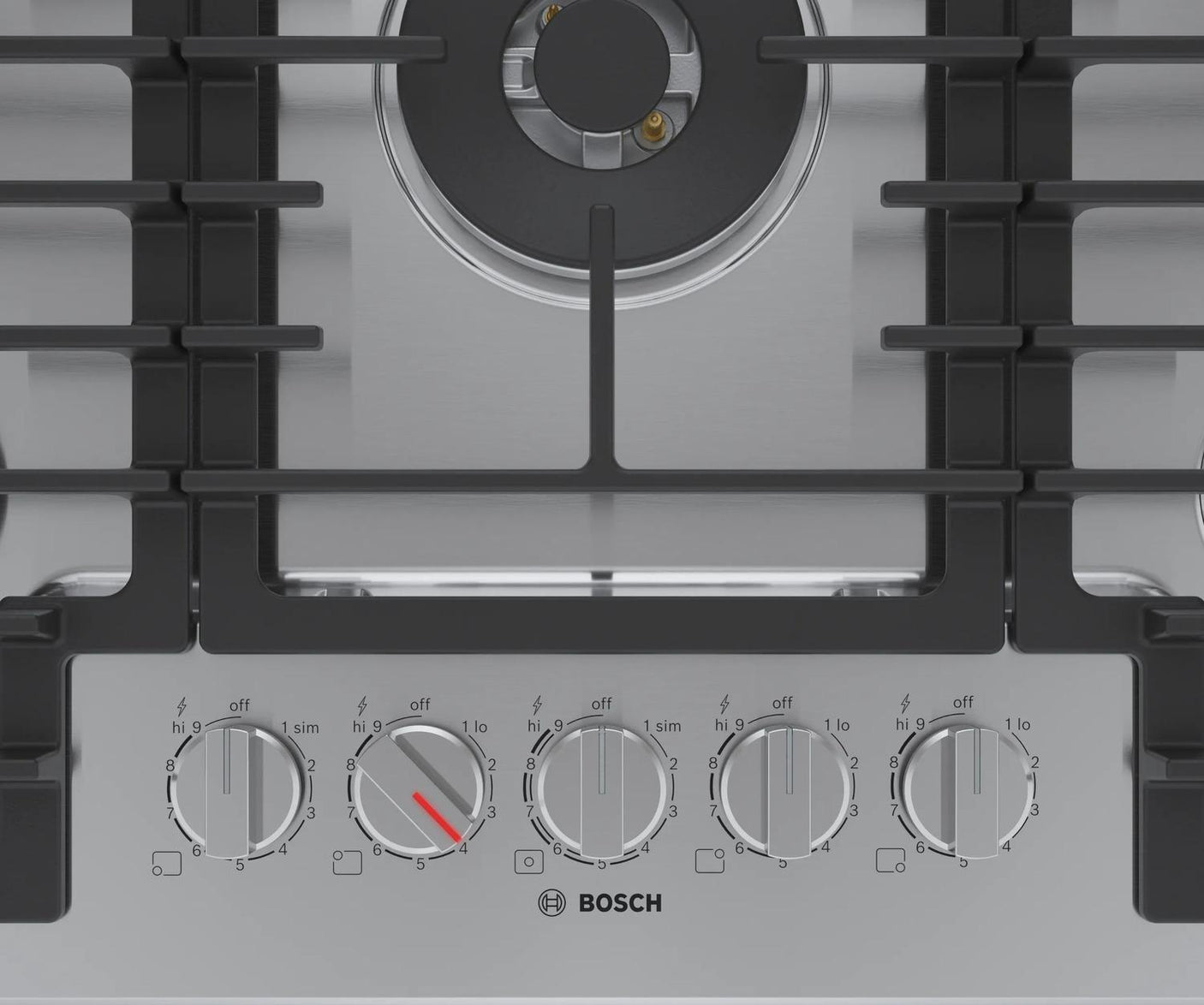 800 Series Gas Cooktop 30" Stainless steel