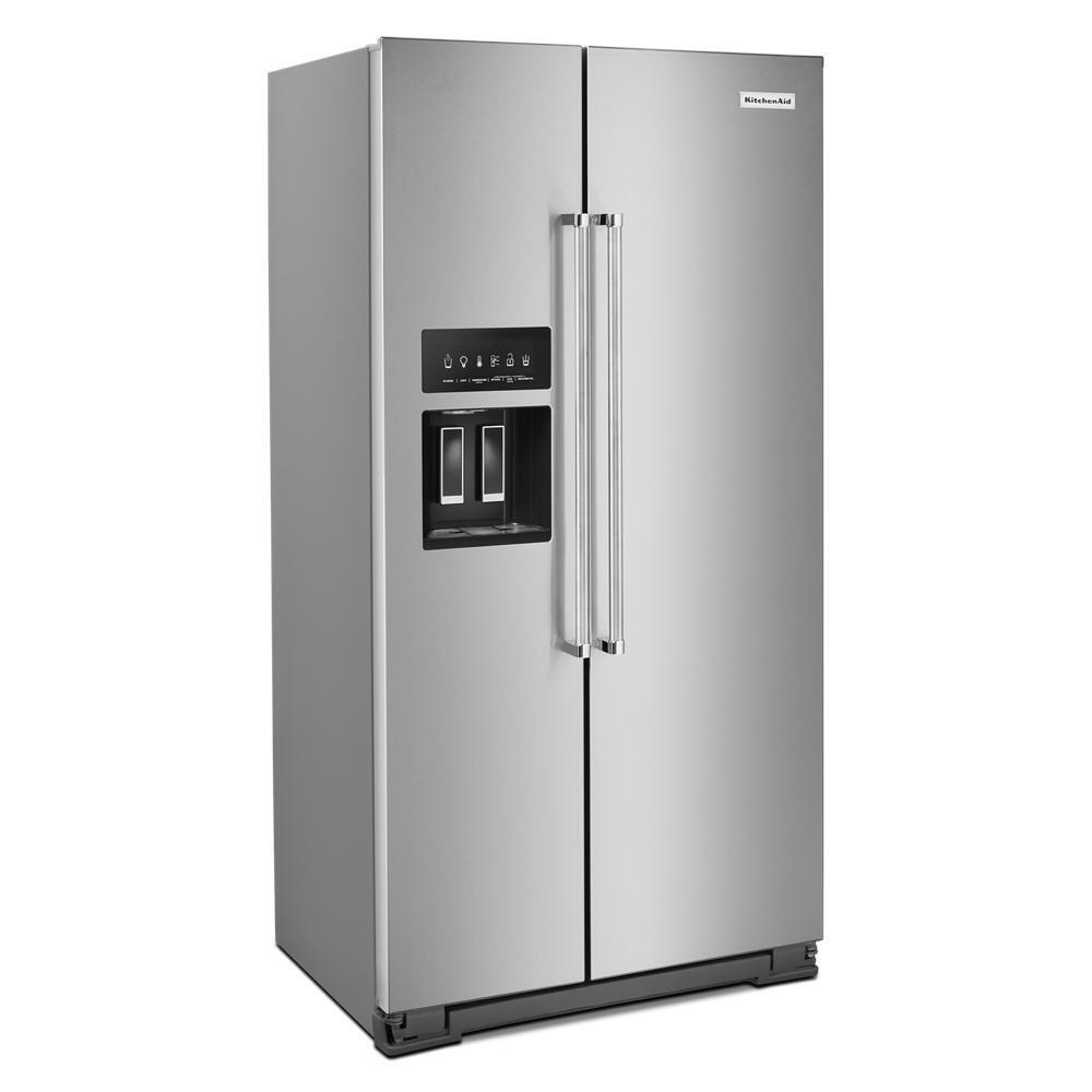 22.6 cu ft. Counter-Depth Side-by-Side Refrigerator with Exterior Ice and Water and PrintShield™ finish