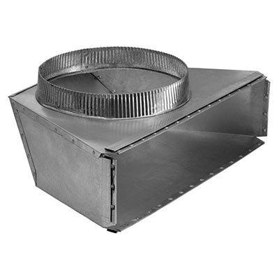 10" Round Rear Transition for Range Hoods and Bath Ventilation Fans