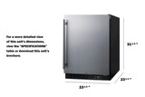 24" Wide Built-in All-freezer, ADA Compliant