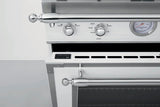 48 inch Dual Fuel Range, 6 Brass Burners and Griddle, Electric Self-Clean Oven Stainless Steel