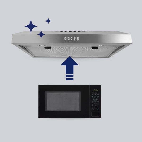 Hauslane  30-in Convertible Stainless Steel Undercabinet Range Hood