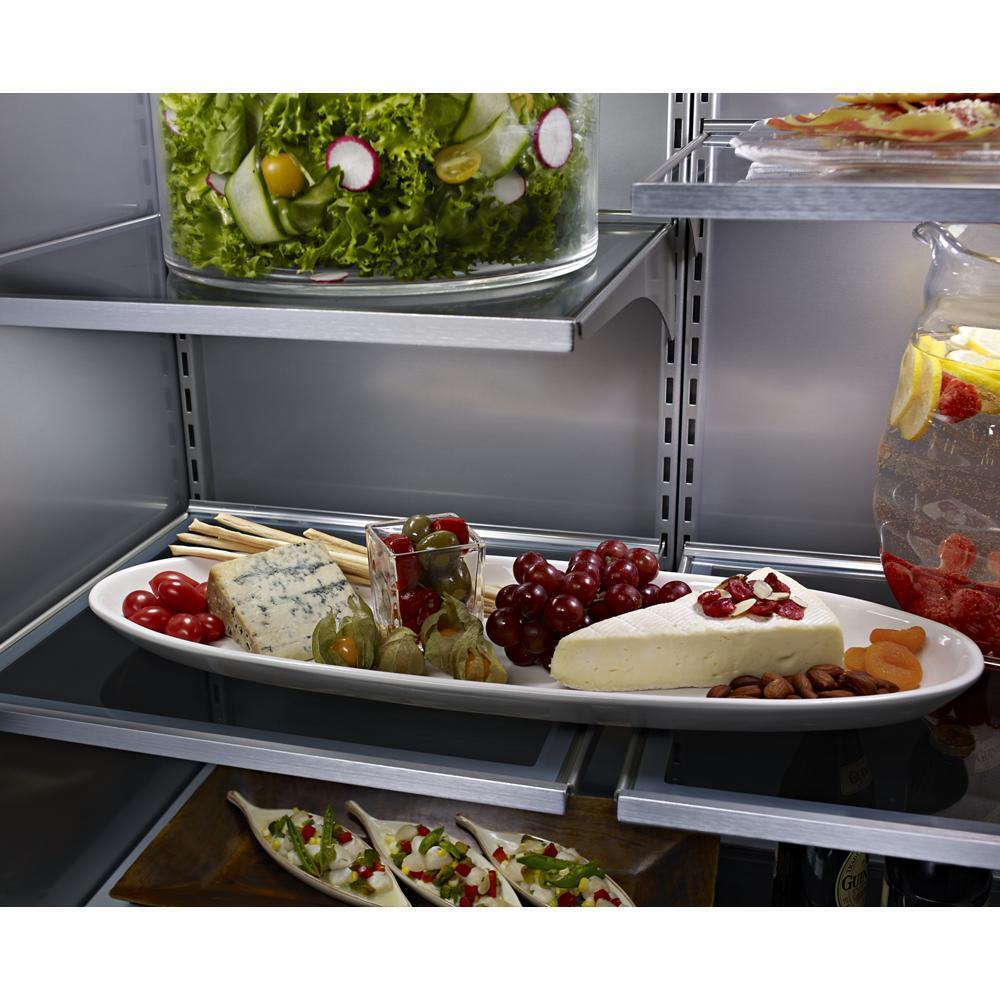 20.9 Cu. Ft. 36" Width Built-In Stainless Bottom Mount Refrigerator with Platinum Interior Design