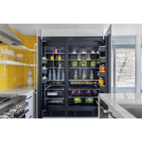 24" Built-In Column Freezer with NOIR™ Panel Kit, Left Swing