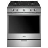 5.8 cu. ft. Smart Slide-in Gas Range with EZ-2-Lift™ Hinged Cast-Iron Grates