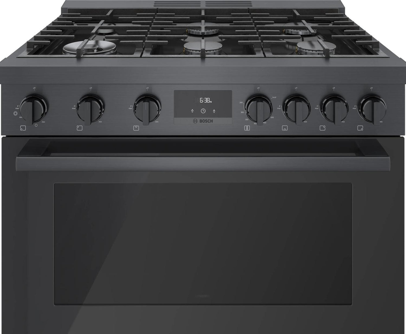 800 Series Gas Freestanding Range 36" Black Stainless Steel