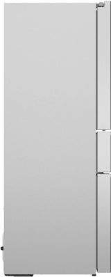 800 Series French Door Bottom Mount Refrigerator, Glass door 36" Stainless Steel