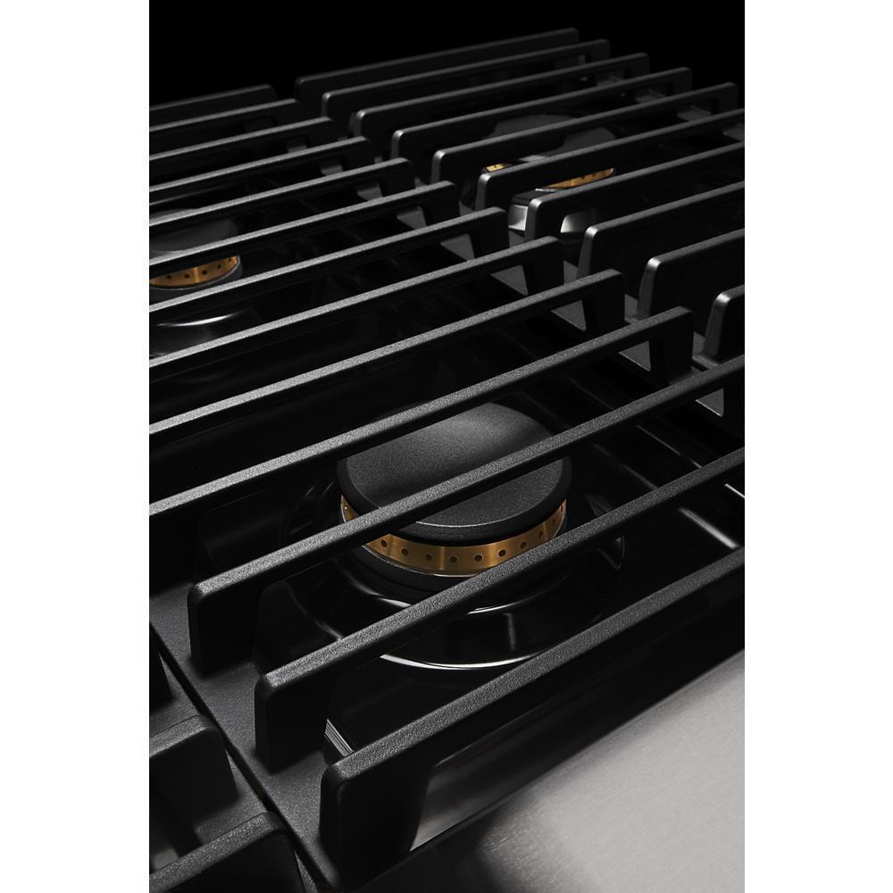 36" NOIR™ Gas Professional-Style Range with Chrome-Infused Griddle