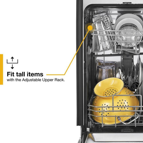 Small-Space Compact Dishwasher with Stainless Steel Tub