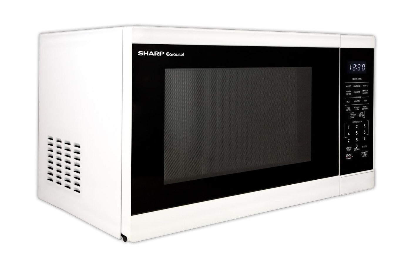 Sharp 1.4 cu. ft. 1100W White Countertop Microwave Oven