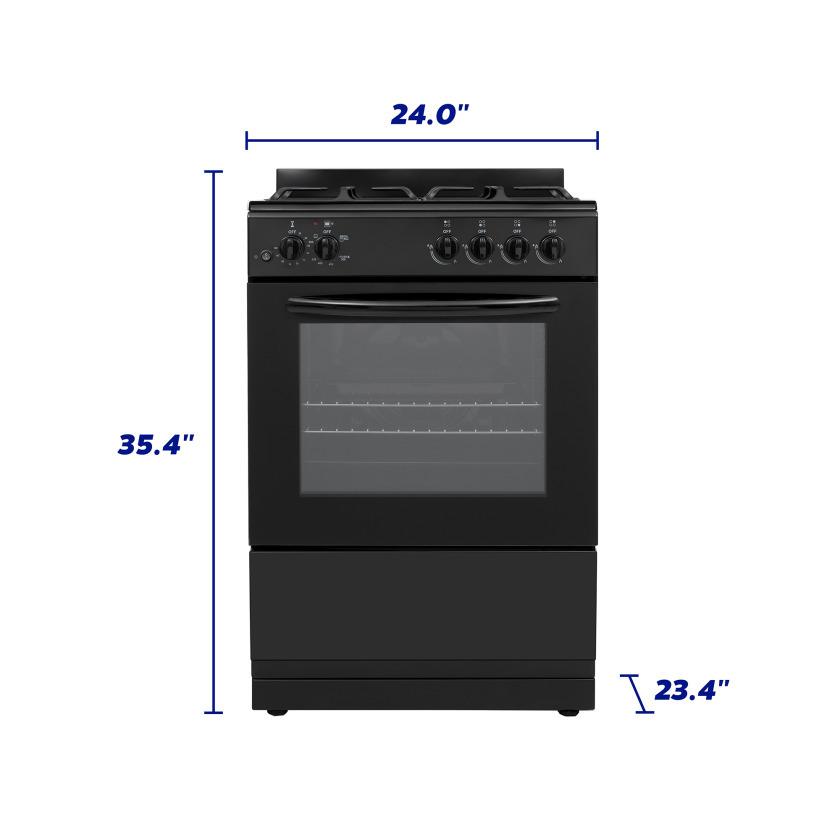 Element Electronics 24" Gas Range (EGR244MCCB)