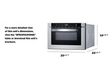 24" Wide Built-in Drawer Microwave