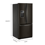 30-inch Wide French Door Refrigerator - 20 cu. ft.