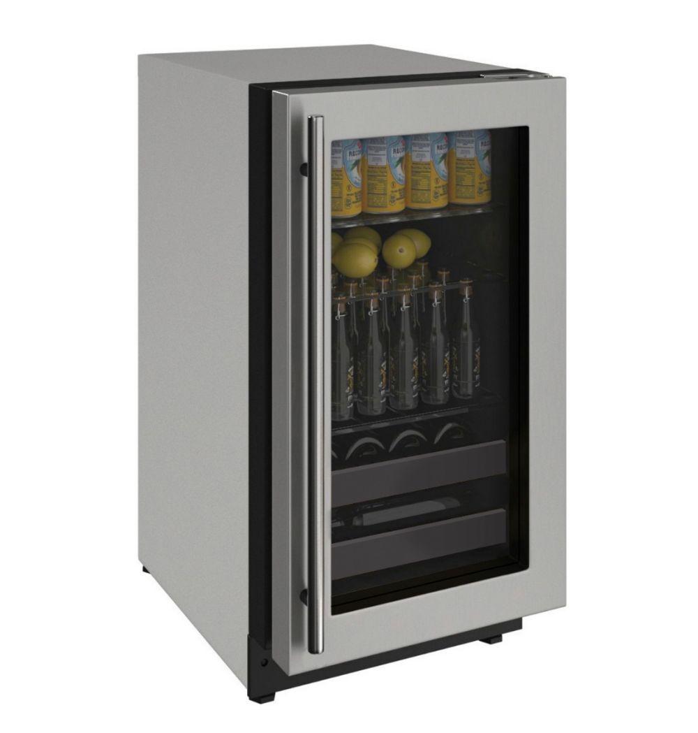 2218bev 18" Beverage Center With Stainless Frame Finish and Field Reversible Door Swing (115 V/60 Hz)