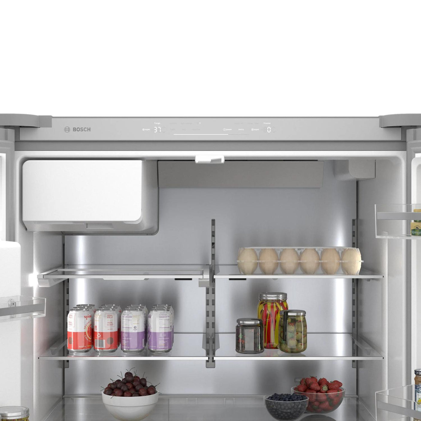 500 Series French Door Bottom Mount Refrigerator 36" Stainless steel (with anti-fingerprint)