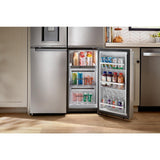 36-Inch Counter Depth 4 Door Refrigerator with Ice Maker in Door