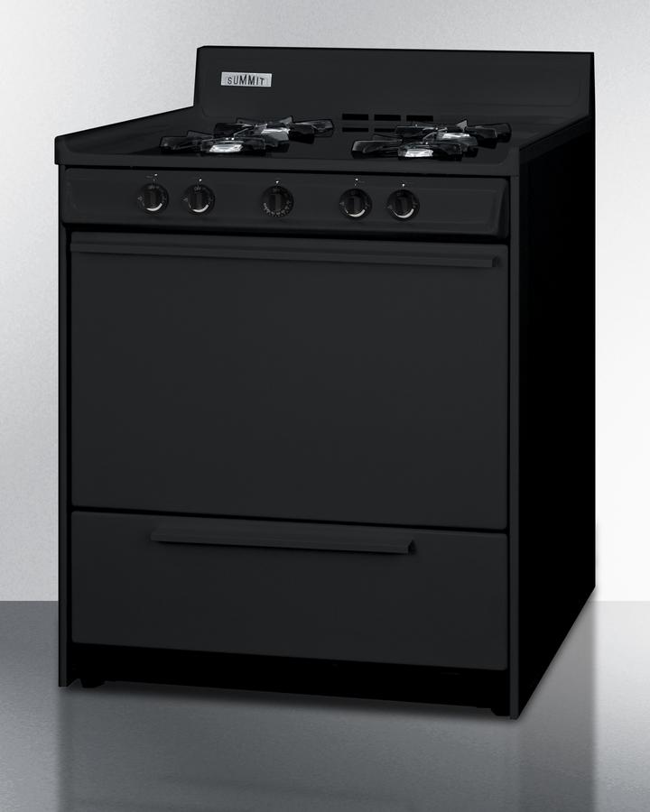 30" Wide Gas Range, Open Burners