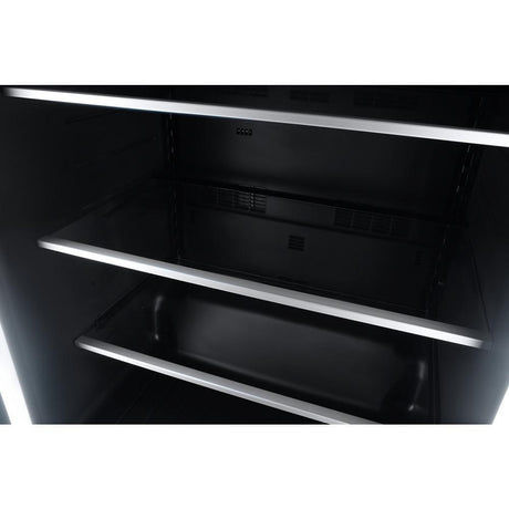 NOIR™ 24" Under Counter Solid Door Refrigerator, Right Swing