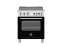 30 inch Induction Range, 4 Heating Zones, Electric Oven Nero Matt