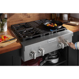 KitchenAid® 30'' 4-Burner Commercial-Style Gas Rangetop