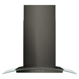 30" Concave Glass Wall Mount Range Hood