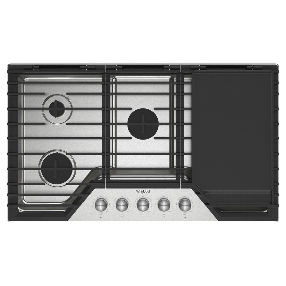 36-inch Gas Cooktop with 2-in-1 Hinged Grate to Griddle