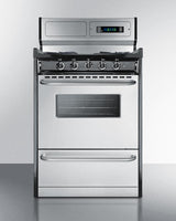 24" Wide Gas Range, Open Burners