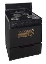 30 in. Freestanding Electric Range in Black