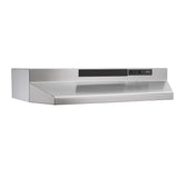 Broan® 30-Inch Convertible Under-Cabinet Range Hood, 230 Max Blower CFM, Stainless Steel