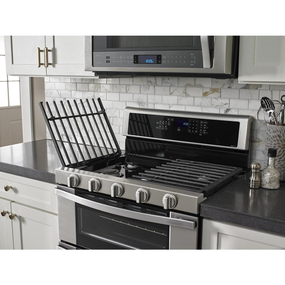 6.0 Cu. Ft. Gas Double Oven Range with EZ-2-Lift™ Hinged Grates