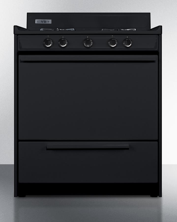 30" Wide Gas Range, Open Burners