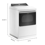 7.4 cu. ft. Top Load Electric Dryer with Advanced Moisture Sensing