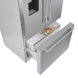 500 Series French Door Bottom Mount Refrigerator 36" Stainless steel (with anti-fingerprint)