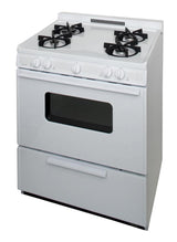 30 in. Freestanding Battery-Generated Spark Ignition Gas Range in White