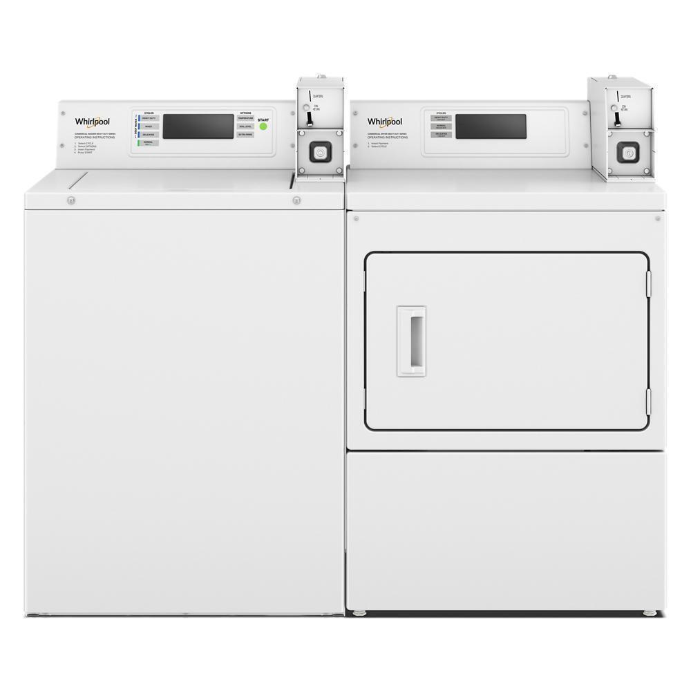 Commercial Top-Load Washer with Factory-Installed Coin Drop and Coin Box