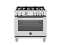 36 inch All Gas Range, 5 Burners Stainless Steel