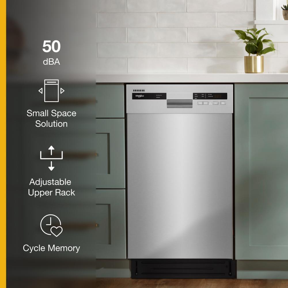 Small-Space Compact Dishwasher with Stainless Steel Tub