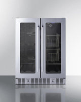 24" Built-in Dual-zone Produce Refrigerator, ADA Compliant