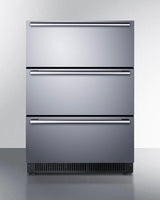 24" Wide Built-in 3-drawer All-refrigerator